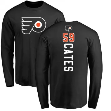 Black Men's Jackson Cates Philadelphia Flyers Backer Long Sleeve T-Shirt -