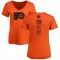 Orange Women's Jackson Cates Philadelphia Flyers One Color Backer T-Shirt -